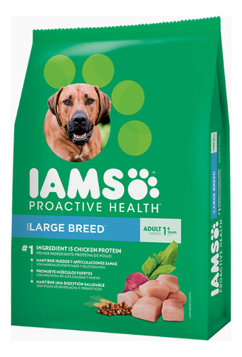 Alimento Para Perro Iams Adulto Raza Grande 3kg