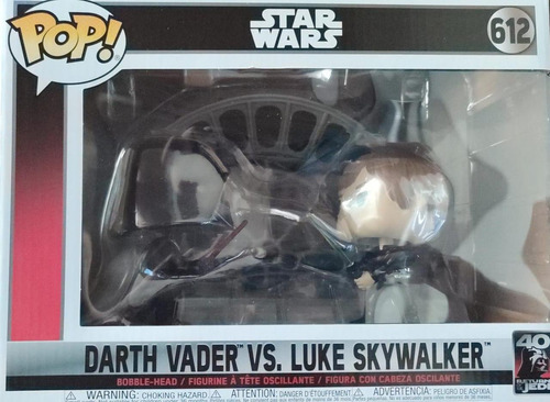 Pop! M Moment Star Wars #612: Darth Vader Vs Luke Skywalker (Usado)