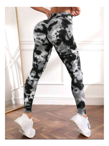 Leggin Doble Color Con Push Up Y Scrunch - Levanta Pompis