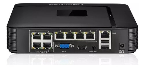 Grabador De Vídeo De Seguridad 4k 8mp 8mp 8ch Poe Ip Nvr Onv