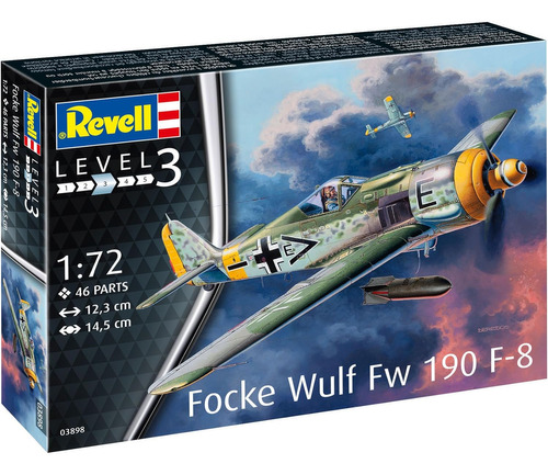 Revell 03898 Focke Wulf Fw190 F-8 Avión Aleman Escala 1/72