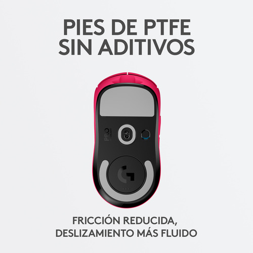 Mouse Inalámbrico Logitech G Pro X Superlight Gaming Magenta