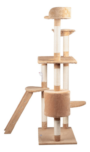 Mueble Rascador Gato Casa Hamaca Escalera 158 Cms Gatos 8459