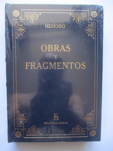 Obras Y Fragmentos / Hesíodo / Tapas Duras / Sellado / Nuevo