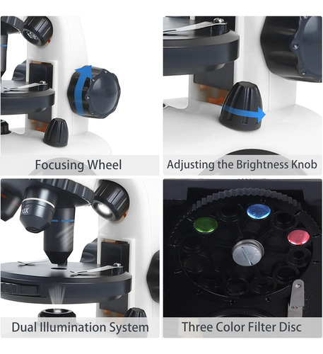 Microscopio Para Niños, Kit De Microscopio Para Niños, Kit D