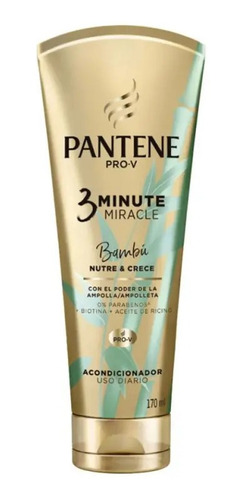 Acondicionador Pantene Pro Bambú Nutre & Crece 170 Ml