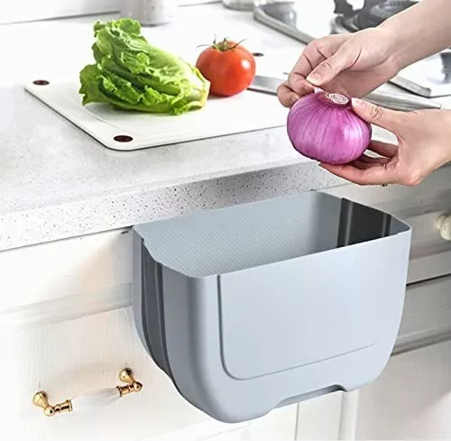 Mini Cubo Basura Plegable Para Puerta De Gabinete De Cocina