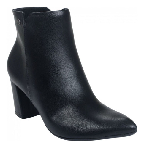 Bota Ankle Boot Chelsea Piccadilly Salto Grosso 745188 Preto