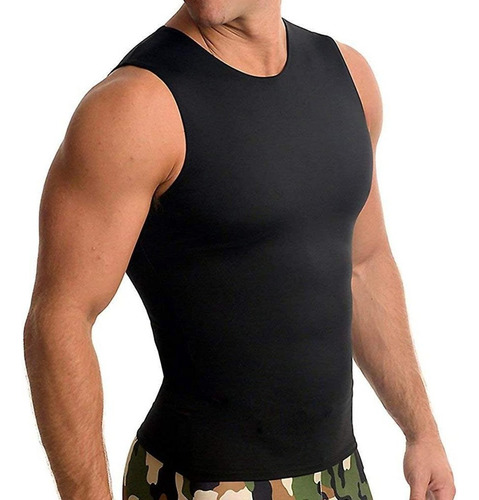 Cinta Modeladora Masculina Compressão Body Shaper Regata