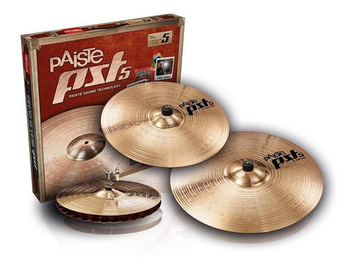 Paiste Set De Platillos Pst5 N Rock  Para Bateria