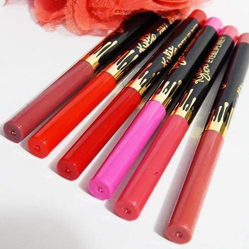 Imagen 4 de 9 de Set De 6 Delineadores Retractiles Para Labios Maquillaje