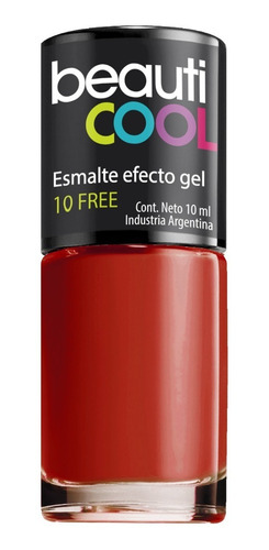 Venta Minorista - Esmalte 10 Free Efecto Gel - Rojo Y Nude
