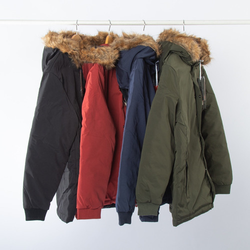Imagen 6 de 8 de Campera Parka Hombre Impermeable Reversible Jamens Importada