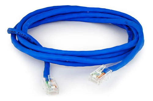 Cable de red Cat5e de montaje azul, 40 metros