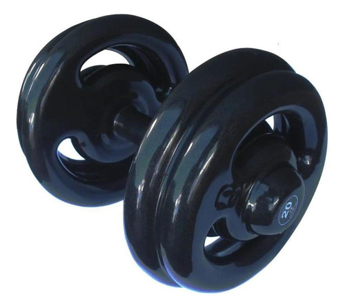 Dumbbell Emborrachado Treinamento Funcional Academia 20kg