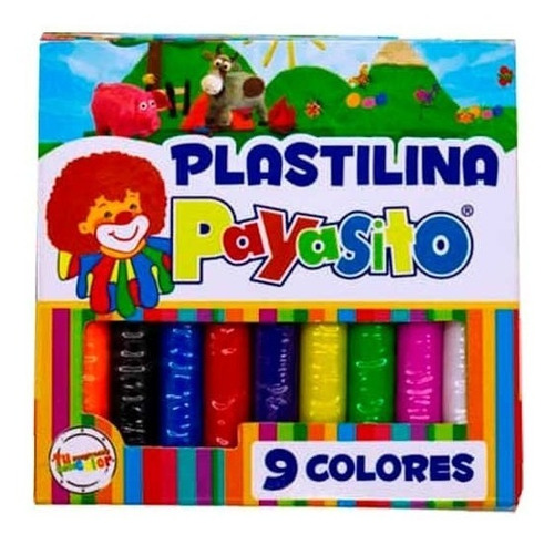 Imagen 2 de 3 de Plastilina 9 Colores Marca Payasito Pack De 3