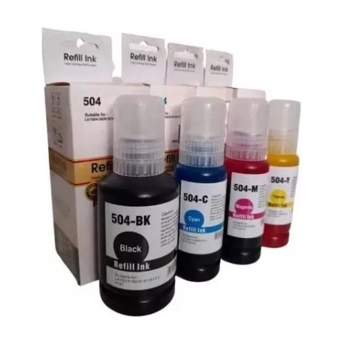 Tinta Epson Compatible  504  544 L4150 L4160  L6161 L6171 