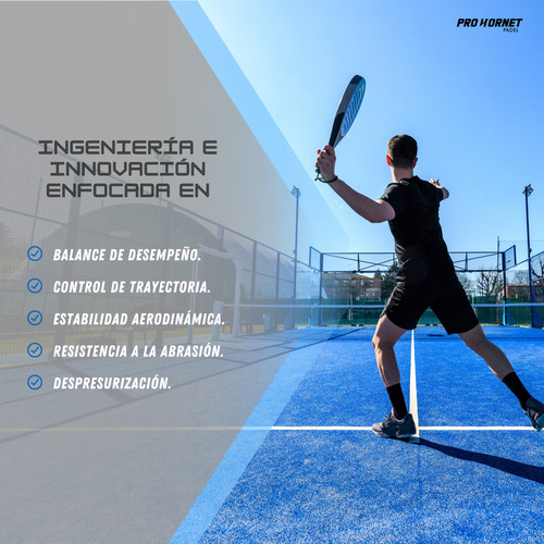Pelotas De Padel Tenis Pro Hornet Padel Sin Presión 12 Bolas