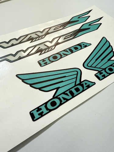 Calcos Honda Waves 110 Reflec Water Green