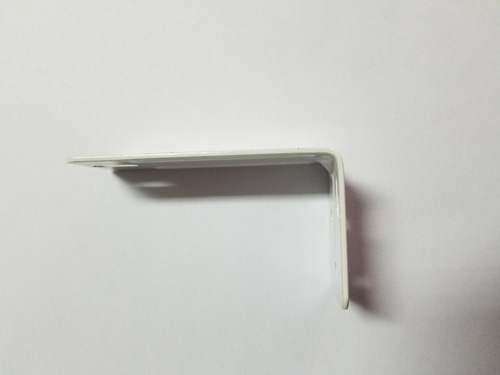 Soporte Angulo Mensula Metal Blanco Para Riel Cortina 8,5cm