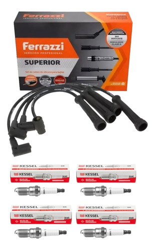 Kit Cables Y Bujias Renault Logan Clio Kangoo 1.6 8v K7m Egs