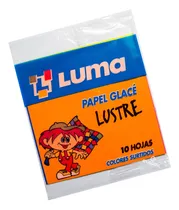 Comprar Papel Glace Glase Lustre 10 Hojas Común Colores Surtidos