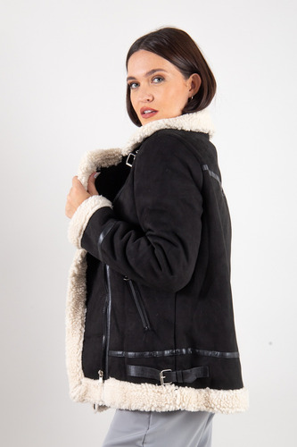 Campera Gamulán Con Corderito Y Cierre 1829 Nisi