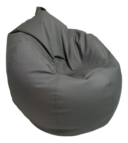 Sillón Puff Oval Confortable Color Gris oscuro
