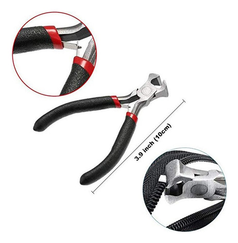 Kit De Reparación De Cremallera Diy 183 Piezas Metal Cabeza
