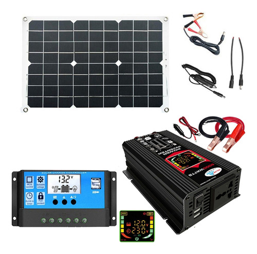 Kit Completo De Paneles Solares, Inversor De Onda Sinusoidal