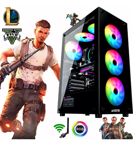 Pc Gamer Horizon I Intel I5 8gb, Ssd 960gb, Placa Vídeo 2gb