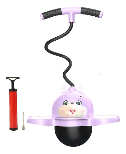 Pogo Ball Con Mango Ejercicio Pogo Stick Pelota Conejo Rosa