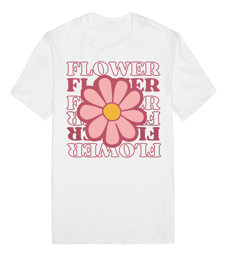 Playera Casual Flower Unisex - Estilo Floral Y Confortable