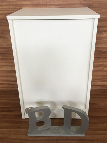 Criado Mudo Com Rodinhas 40x60x30 3 Gavetas Quina Arredondad