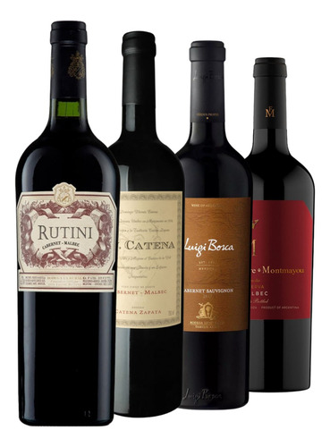 Imagen 1 de 10 de Vino Catena Zapata + Rutini + Luigi Bosca + Fabre Montmayou