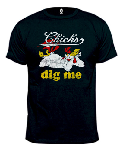 Remera Gallo Claudio Dibus Looney Tunes 100% Algodón Premium