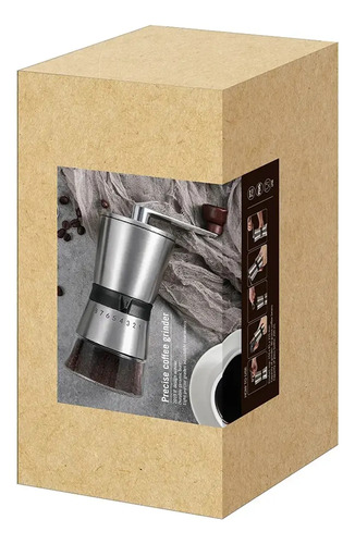 Molinillo De Cafe Manual Portatil Acero Inoxidable 45grs