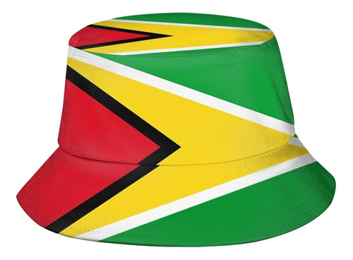 Rosihode Lindo Sombrero Cubo Con Estampado Bandera Guyana, Y