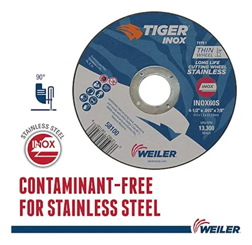 Weiler 56094 Surtido De Ruedas De Corte De 4-1/2 Pulgadas,