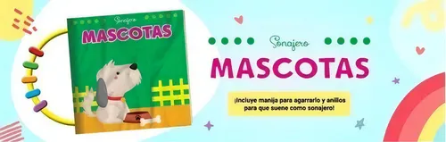 Libro De Tela Con Sonajero Mascotas - Ilustraciones - Ateneo