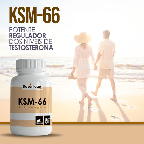 1 Pote De Ksm-66 Com 60 Cápsulas 300mg - A Verdadeira