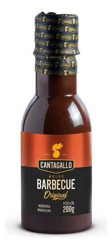 Molho Barbecue Original CantaGallo 200g - Sem Glúten e Sabor Intenso para Sua Refeição
