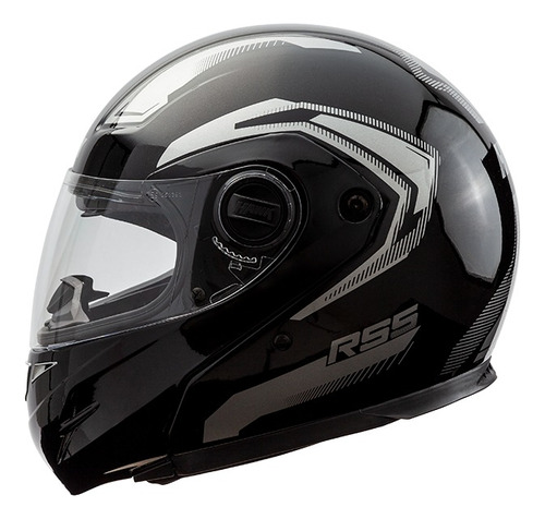 Casco Moto Hawk Rs5 Vector Rebatible Doble Visor Gaona Motos