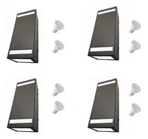 Comprar Aplique Pared Exterior Bidireccional Pack X4 + Lamparas Led