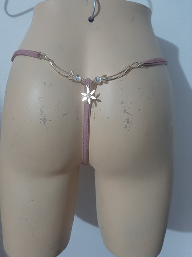 Tangas,hilos De Encaje Lenceria Con Pedrería