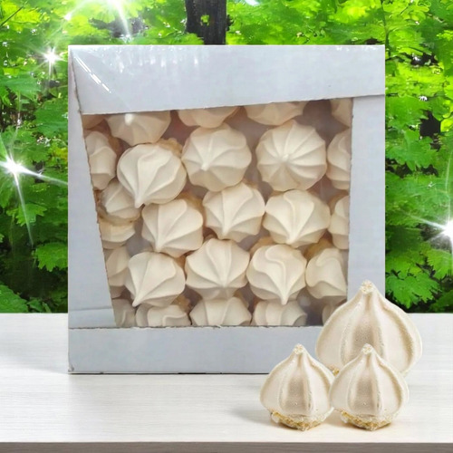 Caixa Com 50 Doces De Suspiro Doce De Infância Festa
