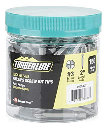 Timberline 608-637 150 Pc Jar 3x2 Phillips Consejos