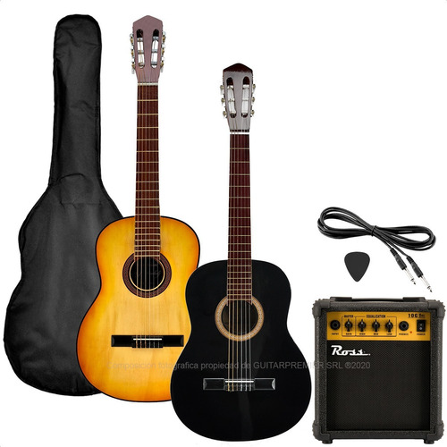 Guitarra Electroacustica Nylon Avanzada + Ampli Funda Cable