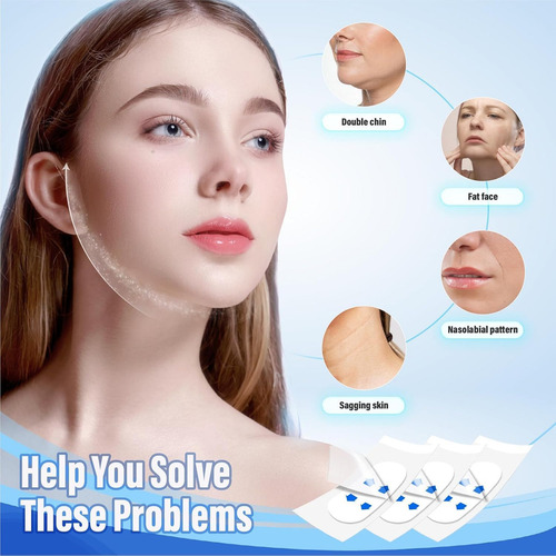 120 Piezas Face Lift Tape Para Rostro, Invisible Lifting