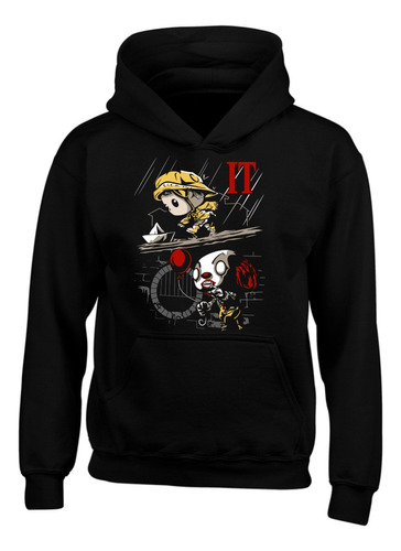 Hoodie Buzo Capota It Terror Payaso Pop Gtx Series Saco